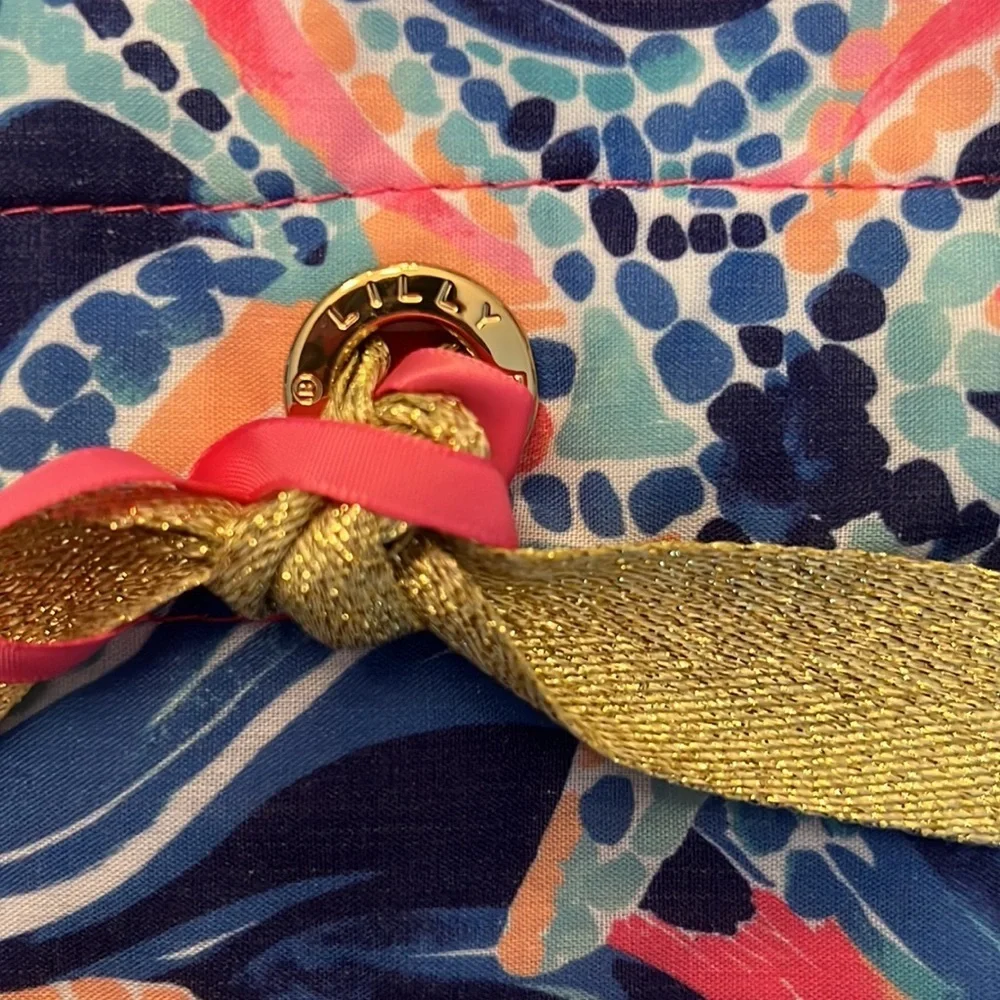 Lilly Pulitzer Ocean Jewel Pattern Set of 2 Wine Totes New with Tags